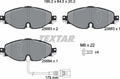 Set of 4 Textar Front Disc Brake Pads with Sensor for Audi A3 TT Quattro VW Golf (2013–2020)
