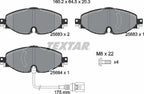 Set of 4 Textar Front Disc Brake Pads with Sensor for Audi A3 TT Quattro VW Golf (2013–2020)