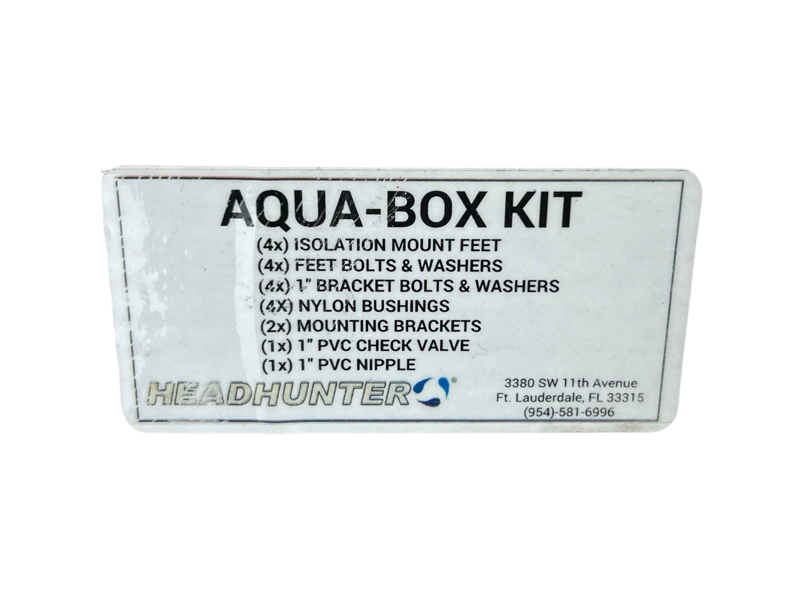 Headhunter Aqua Box Kit for Aqua Box Water Pressure Pumps (OEM)