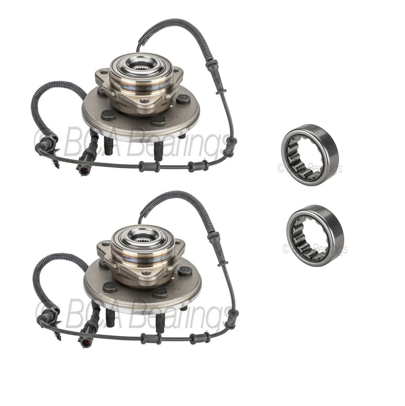 Front Wheel Bearing and Hub Assemblies & Rear Bearings Kit for Ford Explorer (2011–2021)