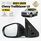 Side Mirror for Chevy Trailblazer LS (2021–2025) Left Textured w/Blind Spot 5 Pins