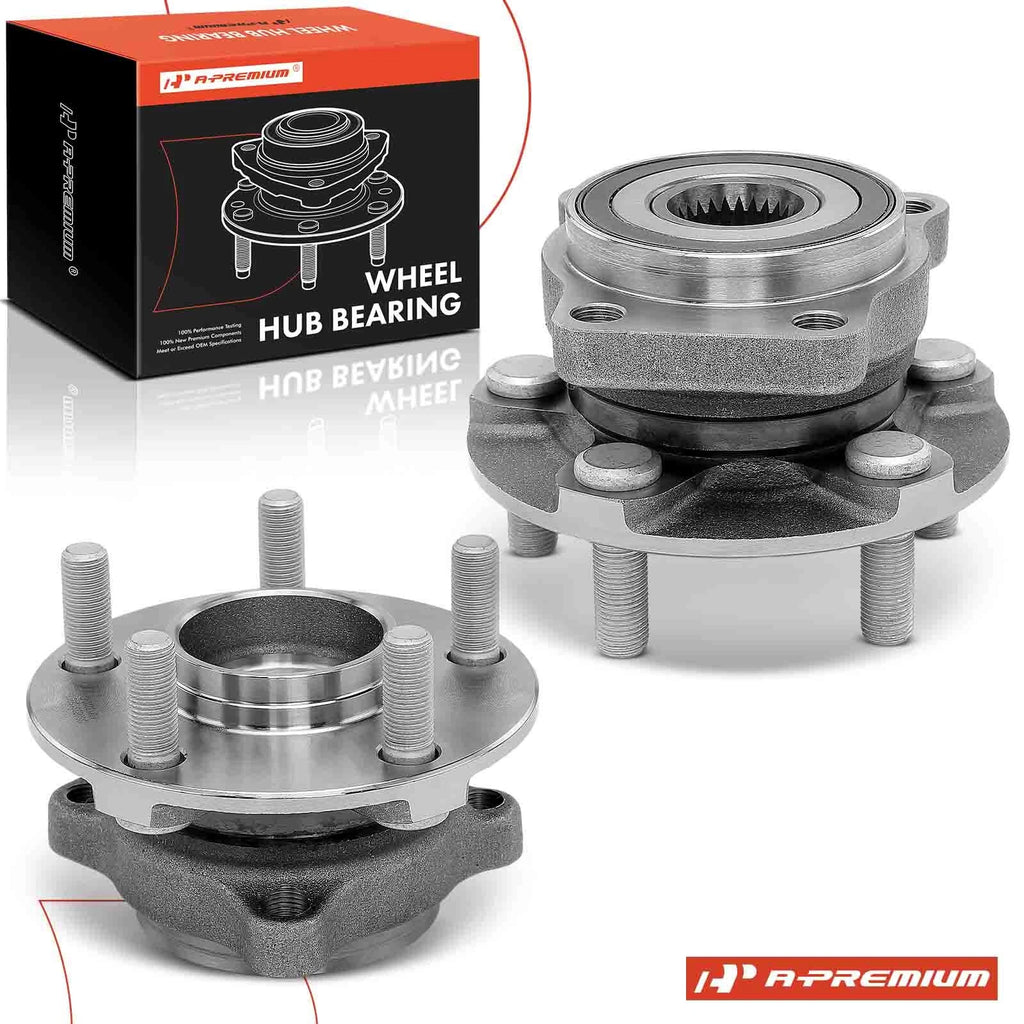 2X Front Wheel Hub & Bearing Assembly for Subaru Outback (2005–2014)