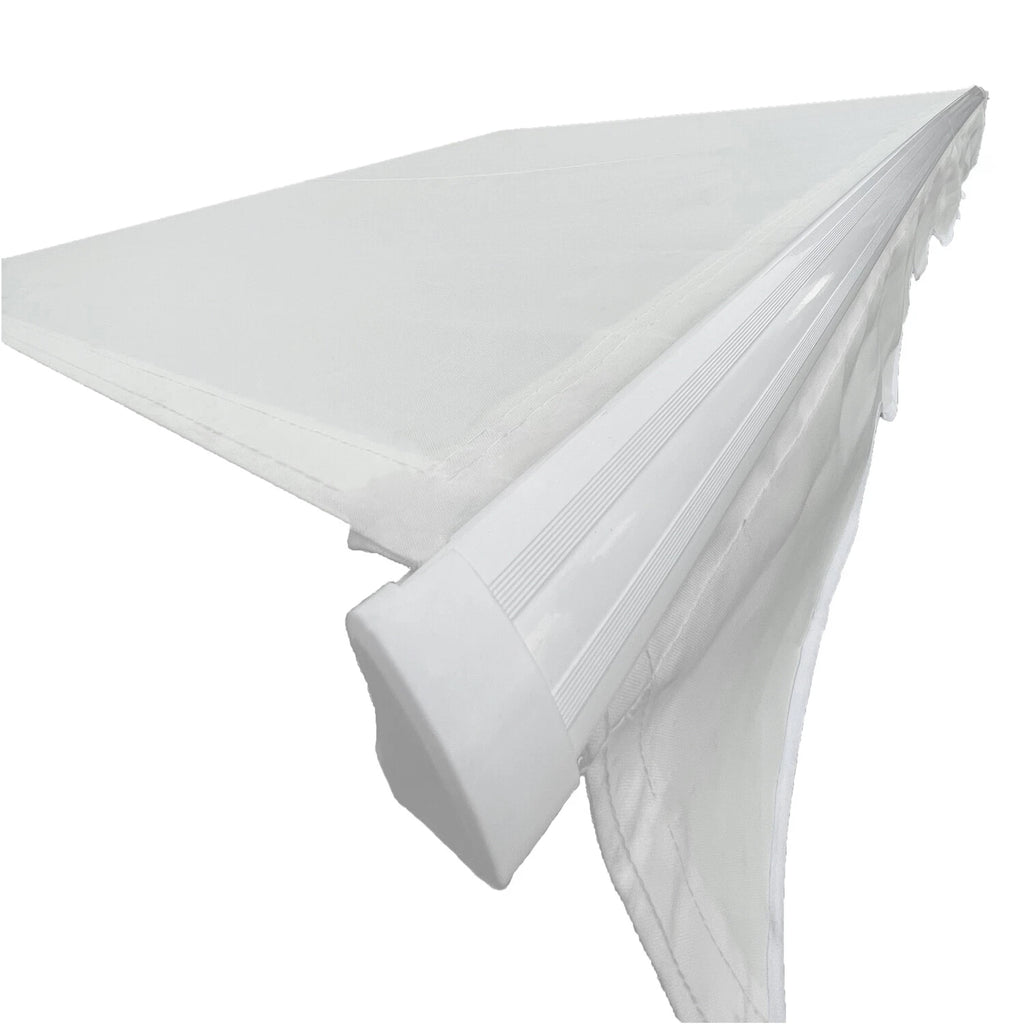 Retractable Awning for Patio 8' x 6.5' Aluminum Sun Shade with Crank Handle