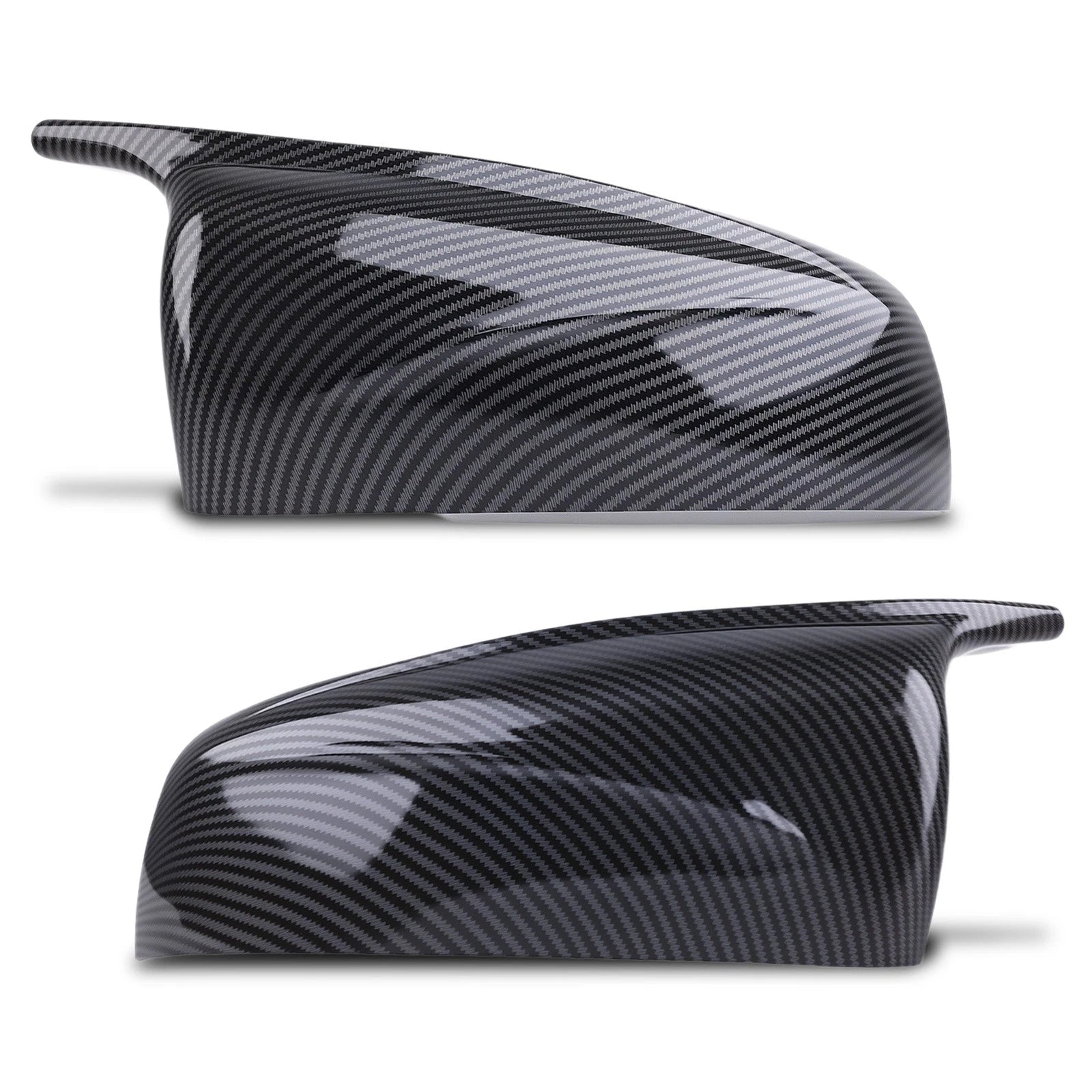 ABS Mirror Cover Pair for BMW X5 X6 E70 E71 (2007–2013) 51162182697 Black