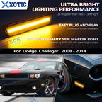 Smoked LED Front and Rear Side Marker Light for Dodge Challenger (2008-2014)