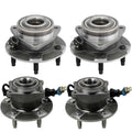Moog Front & Rear Wheel Bearing and Hub Assemblies Kit for Chevy Saturn Pontiac