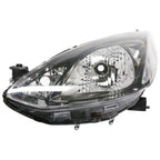 LH+RH  Black Headlights for Mazda 2 (2007 - 2014)