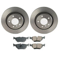Set of 4 Akebono Rear Brake Pads & 294mm Rotors for BMW E46 (1998–2006)