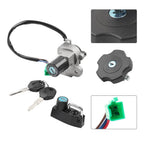Ignition Switch, Fuel Gas Cap, Helmet Lock Kit for Yamaha DT125RE, DT125X (2005-07)