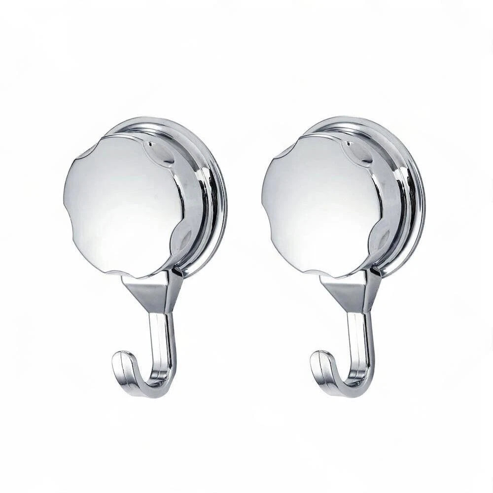 2X Vacuum Suction Cup Hooks for Bathroom Kitchen Towel Shower Holder