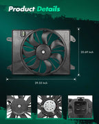 Radiator Cooling Fan for Chrysler 300 Dodge Challenger Charger (2009–2020) 622550