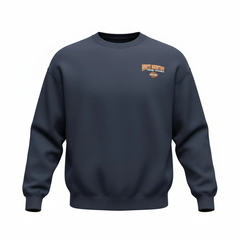 Fleece Pullover Sweatshirt for Harley-Davidson (Men's, Blue)