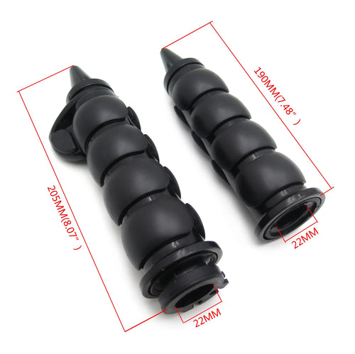 1 Pair 22mm Spike Handlebar Grips Rubber for Honda Yamaha