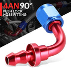 AN4 90 Degree Swivel Oil/Fuel Line Hose End Fitting for