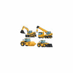 Yellow PVC Construction Vehicle Wall Decal 29x20cm for Office Home Decor