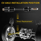 Rear CV Axle for Polaris Sportsman 400 500 600 700 (2003–2005)