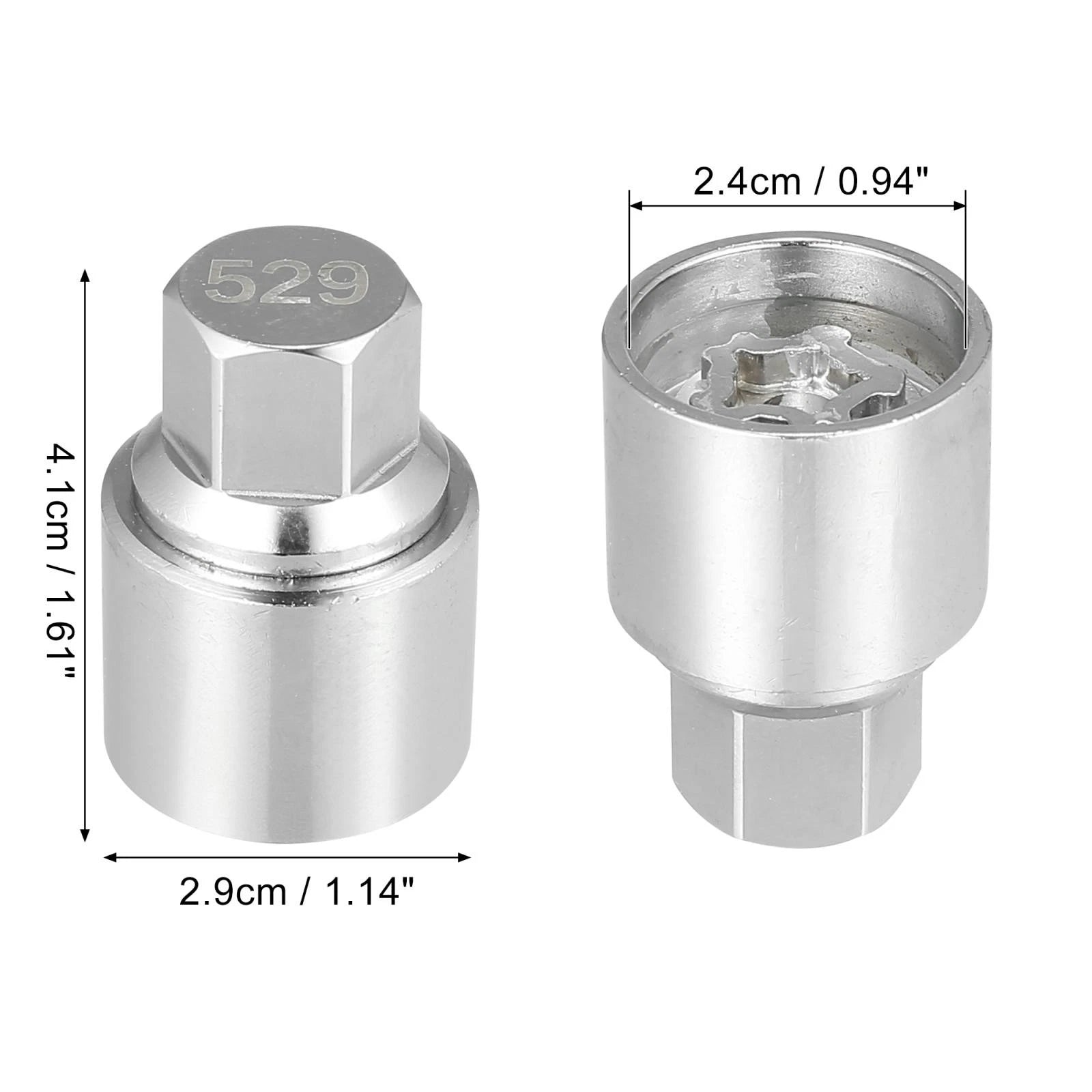 Wheel Lock Lug Nut Anti Theft Screw Removal Key for Volkswagen Phaeton (2004–2006)