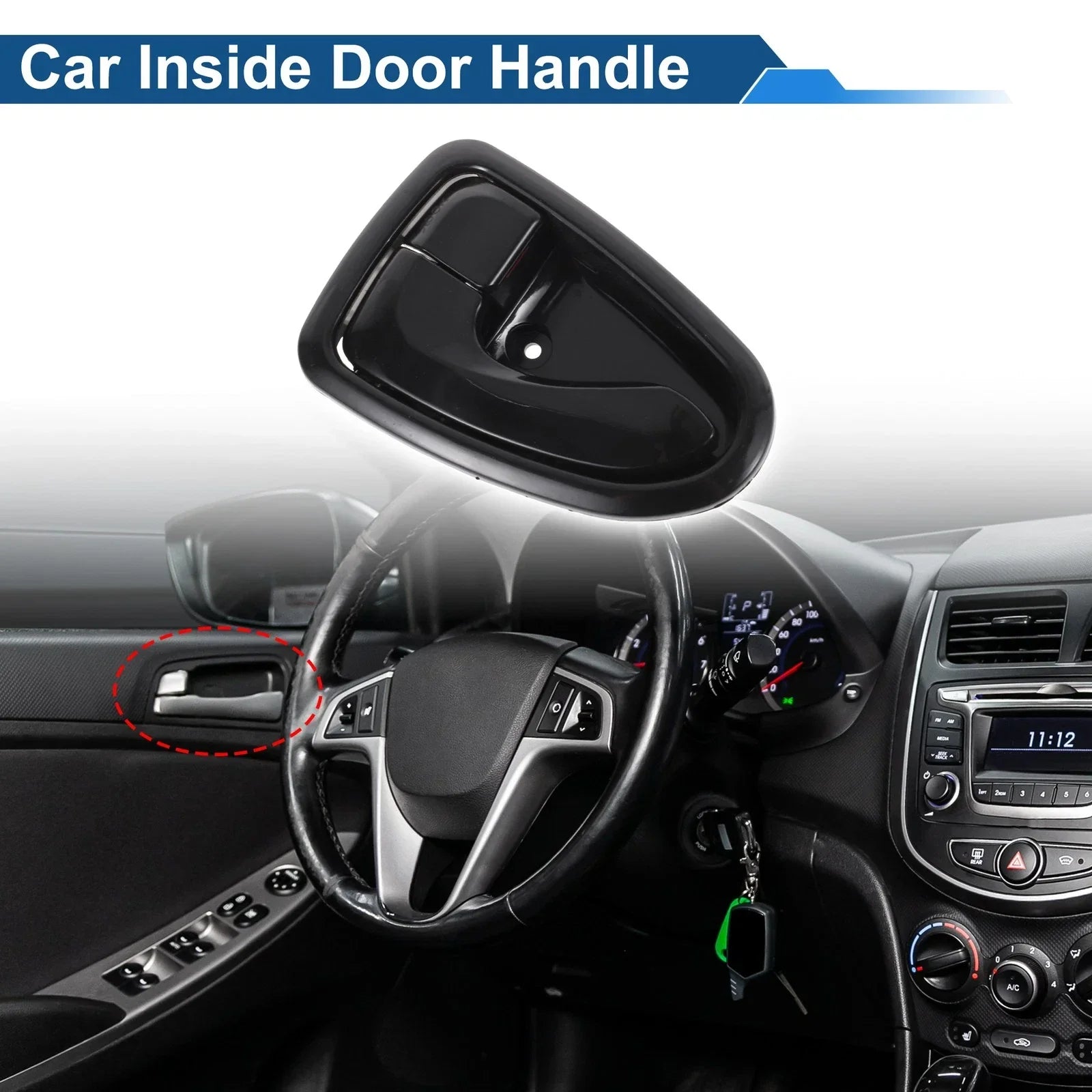 Front Passenger Side Interior Door Handle for Hyundai Accent (2000-2005)