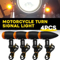 Set of 4 Amber Turn Signal Lights for Motorcycle (EXV)