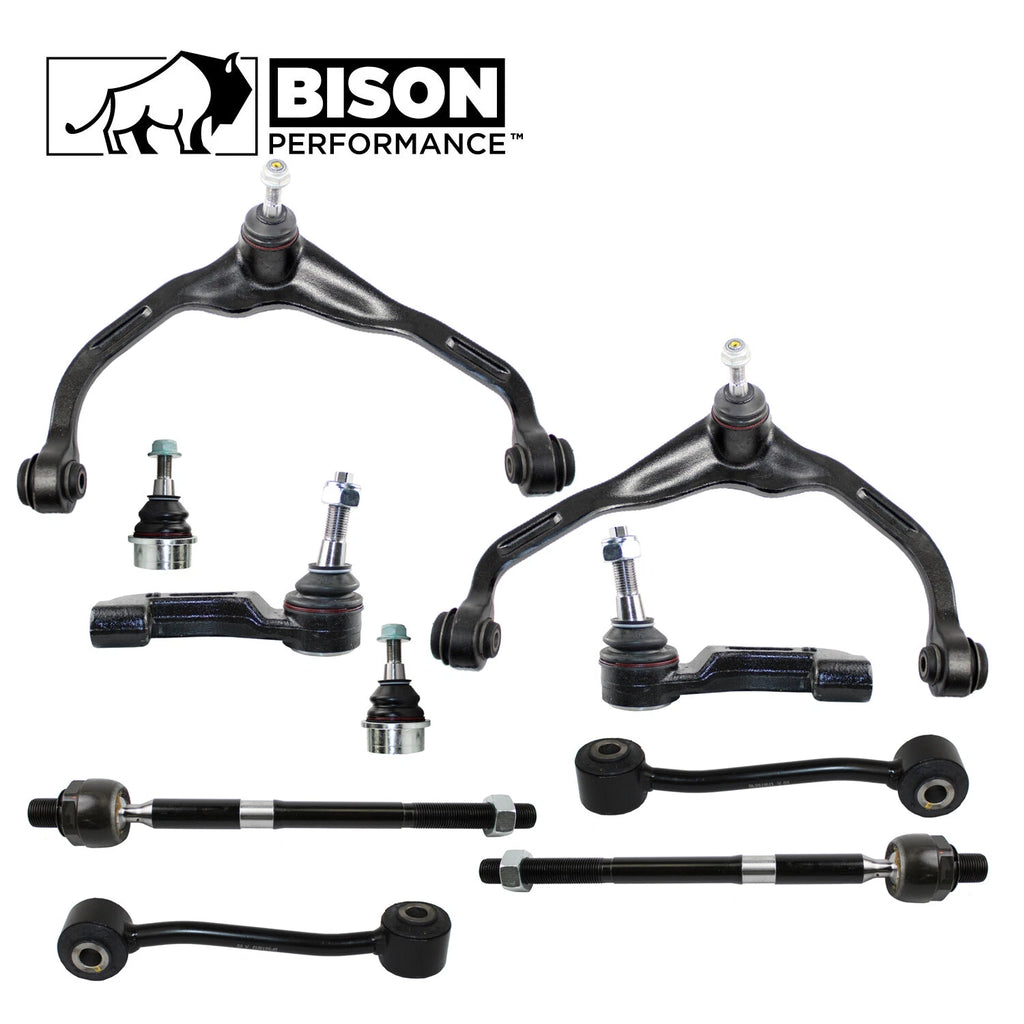 10pc Front Control Arm Sway Bar Tie Rod Kit for Dodge Jeep