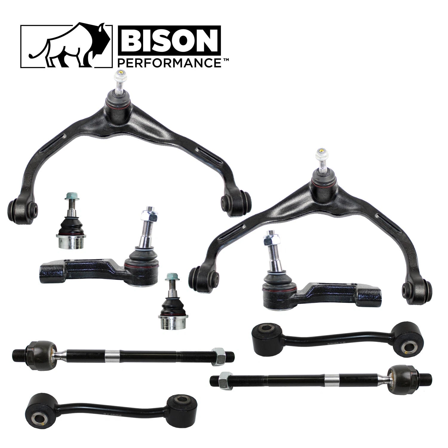10pc Front Control Arm Sway Bar Tie Rod Kit for Dodge Jeep
