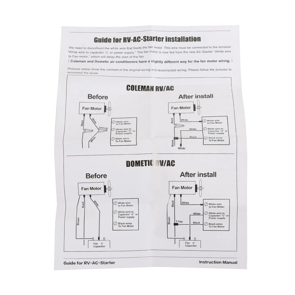 Soft Start Kit for RV Air Conditioner (Camper)