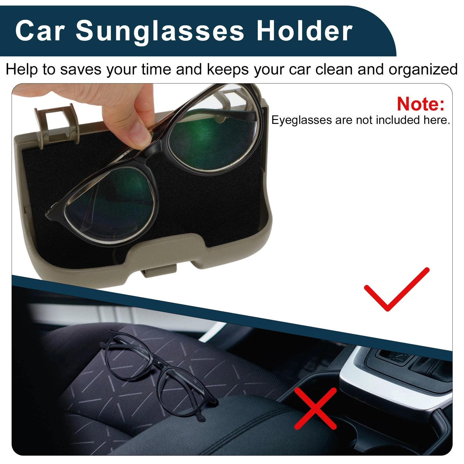 Sunglasses Case for Ford F-250 F-350 F-450 F-550 Super Duty (2002–2007)