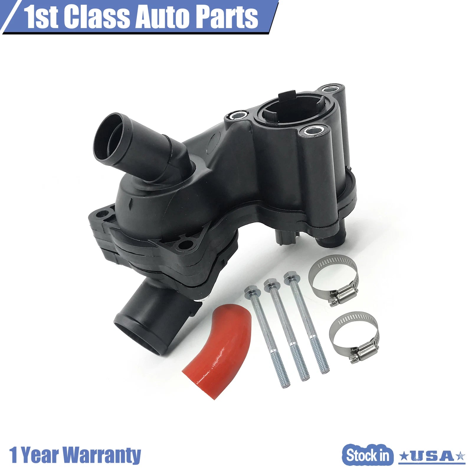 Thermostat Assembly with Bypass Hose Clamp Kit for Ford Explorer (2001–2011)
