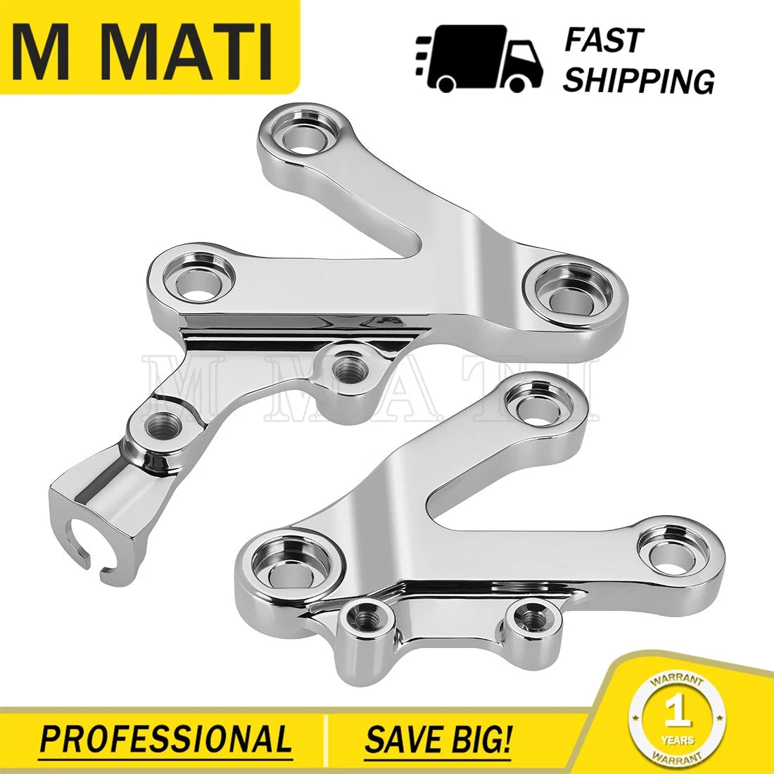 Foot Peg Bracket Set LH & RH for Kawasaki Ninja ZX6R ZX9R ZZR600 (1995–2008)