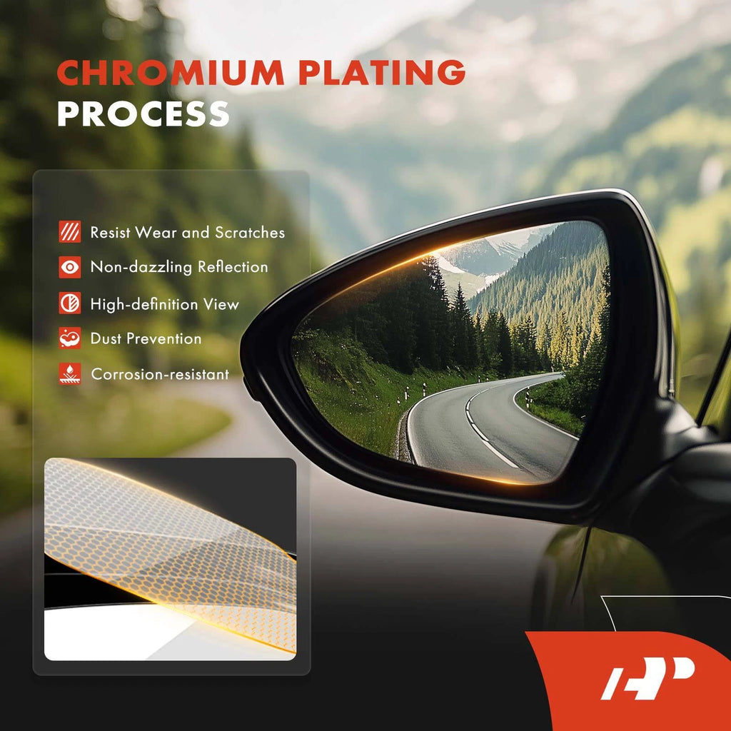 Passenger Manual Mirror Glass for Ford Transit Connect (2014-2022)