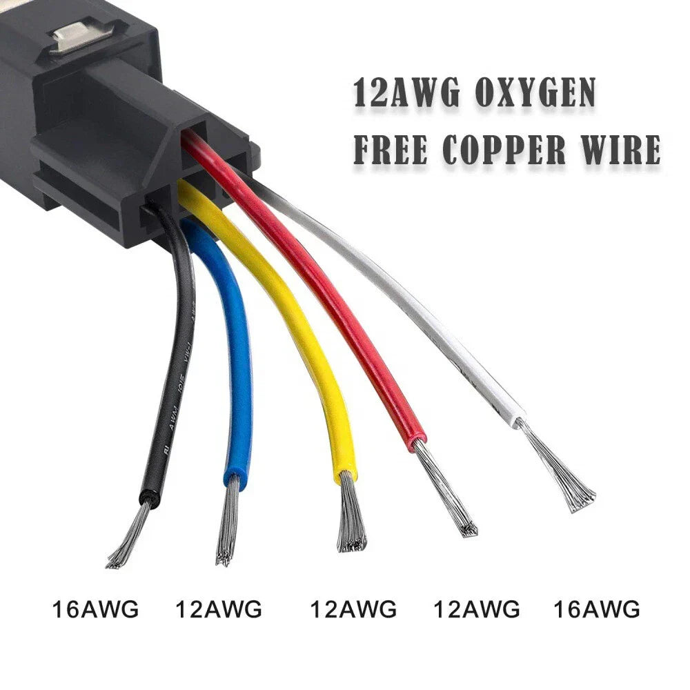 12V 40A 5-Pin Relay & Socket & Fuse Holders for Car SUV