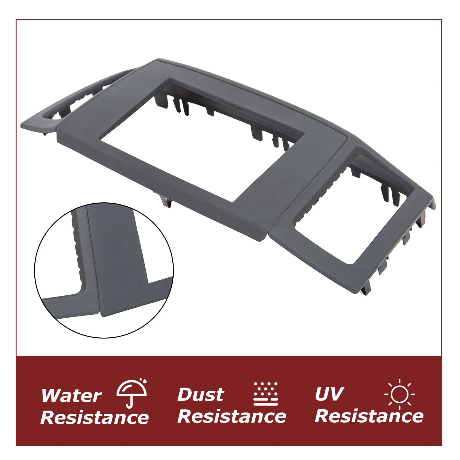 Double Din Radio Dash Install Kit for Jeep Grand Cherokee (2005–2007)