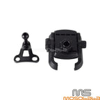 Black Handlebar Phone Carrier Set for Harley Davidson Softail, Street Glide