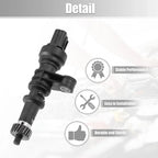 Transmission Speed Sensor for Honda (78410-S10-003) 3 Pins Plastic Metal Black