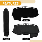 Dashboard Cover for Ford Focus (2012–2018) Dash Mat Carpet Black