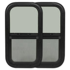 2 Pack Vertical Sliding RV Windows for Cargo Trailer (Fits Various Models)