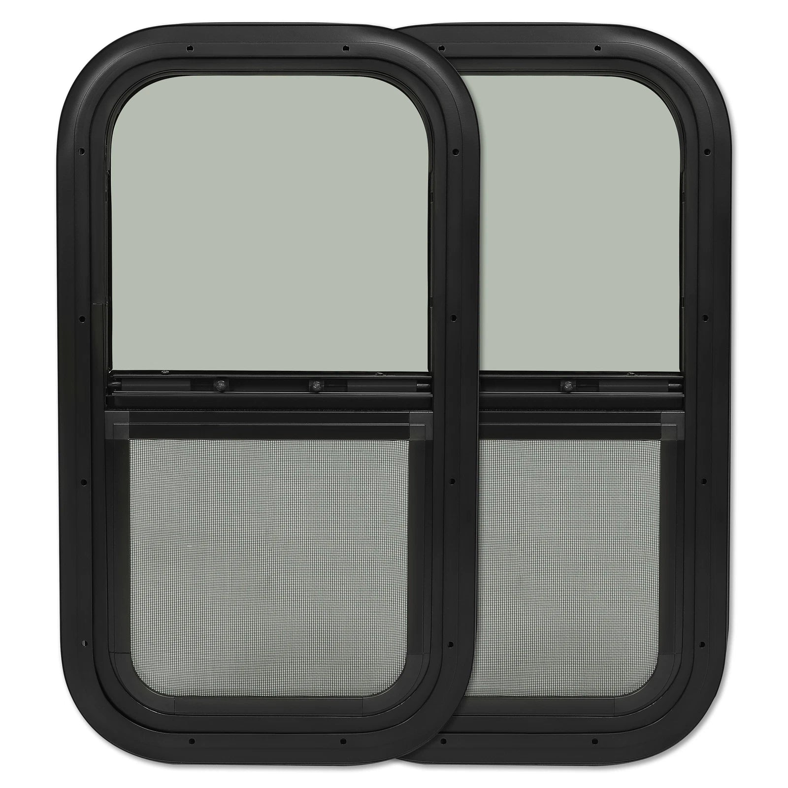2 Pack Vertical Sliding RV Windows for Cargo Trailer (Fits Various Models)