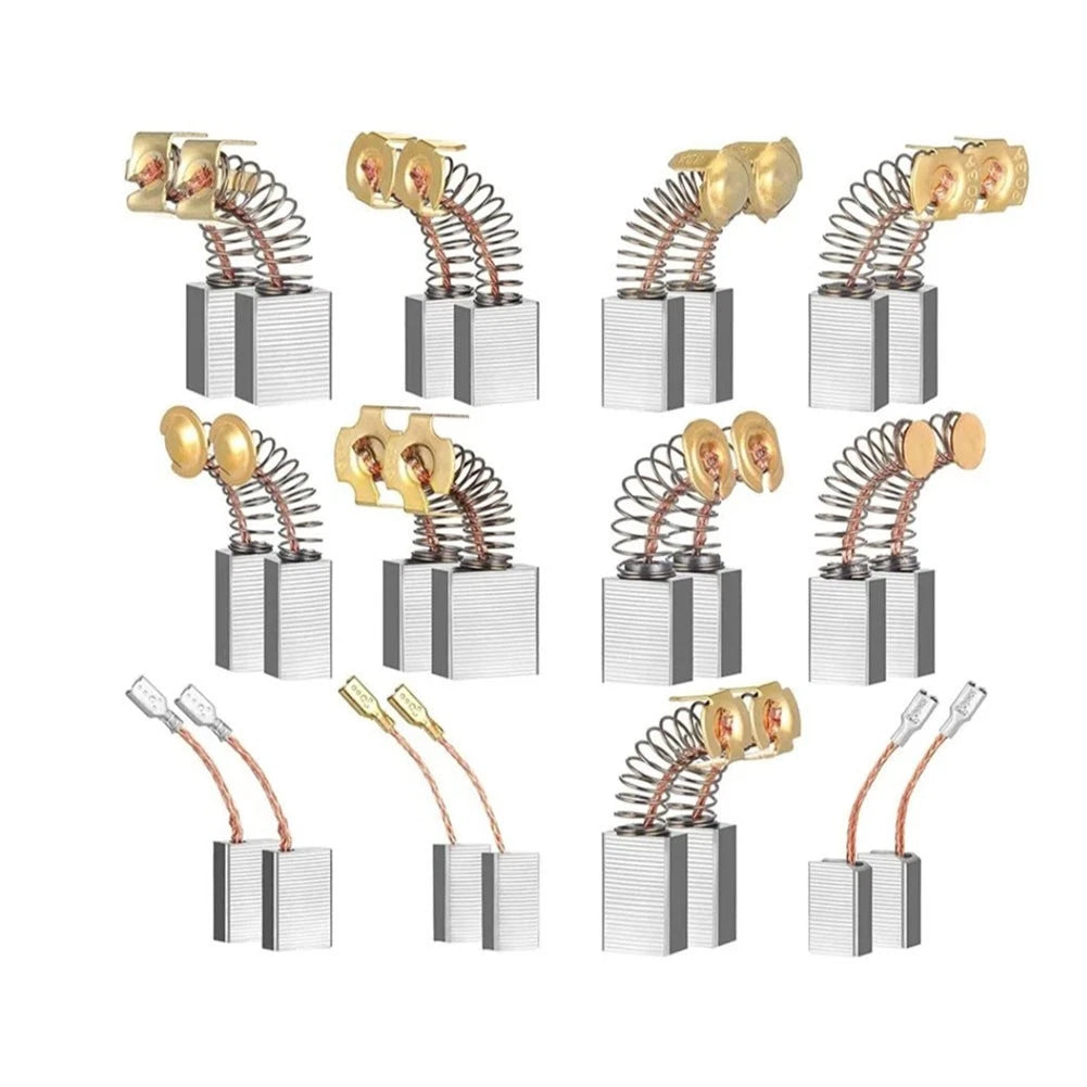 Electric Motor Carbon Brushes Set of 24 Replacement 12 Sizes