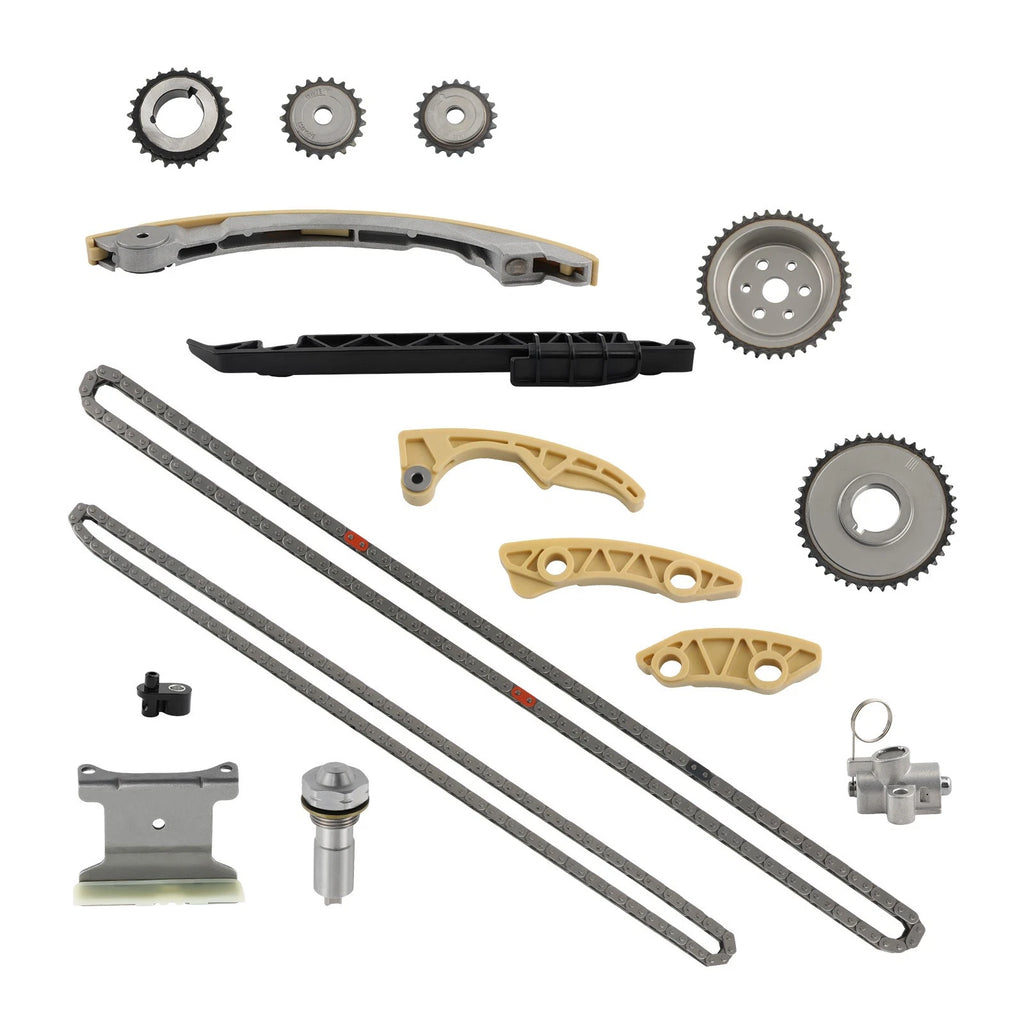 Engine Timing Chain Kit & Guide Rail for Buick GMC Chevrolet Equinox (2010–2017)