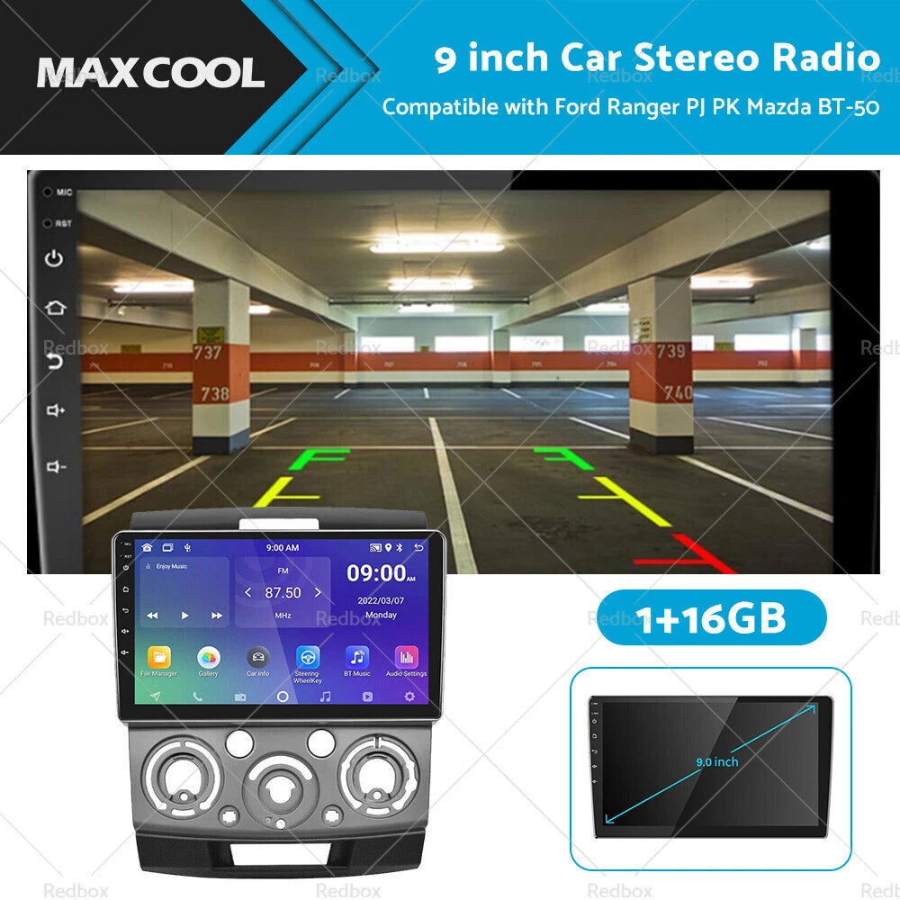 16G Car Stereo GPS Head Unit for Ford Ranger PJ PK Mazda BT50 (2011–2023)