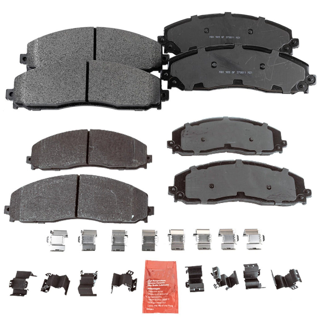 Set of 4 Brake Pads for Ford F250 F350 F450 Super Duty
