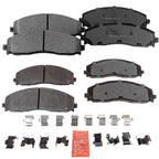 Set of 4 Brake Pads for Ford F250 F350 F450 Super Duty