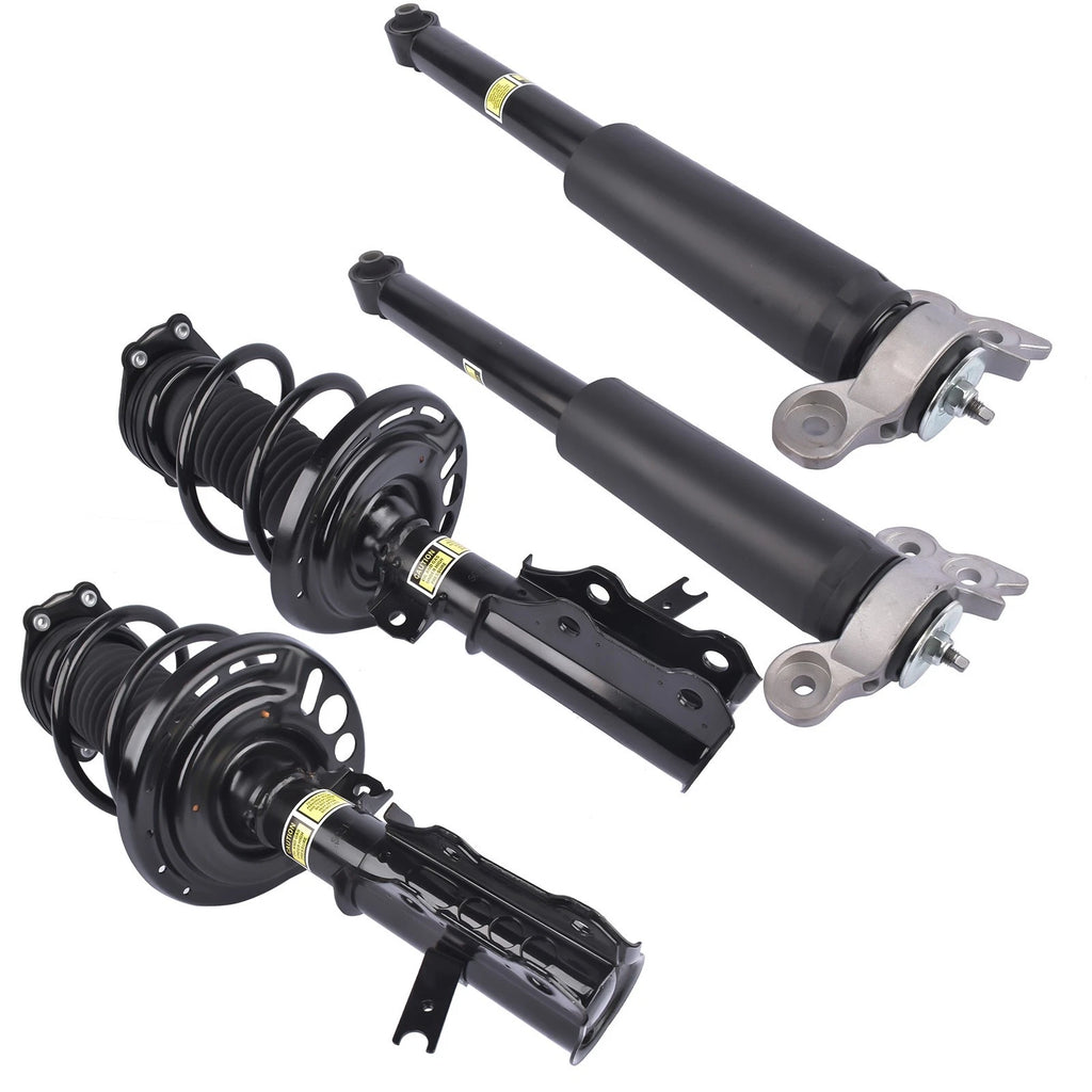 Set of 4 Front Strut Coil Springs + Rear Shock Absorbers for Chevy Malibu (2016–2023)