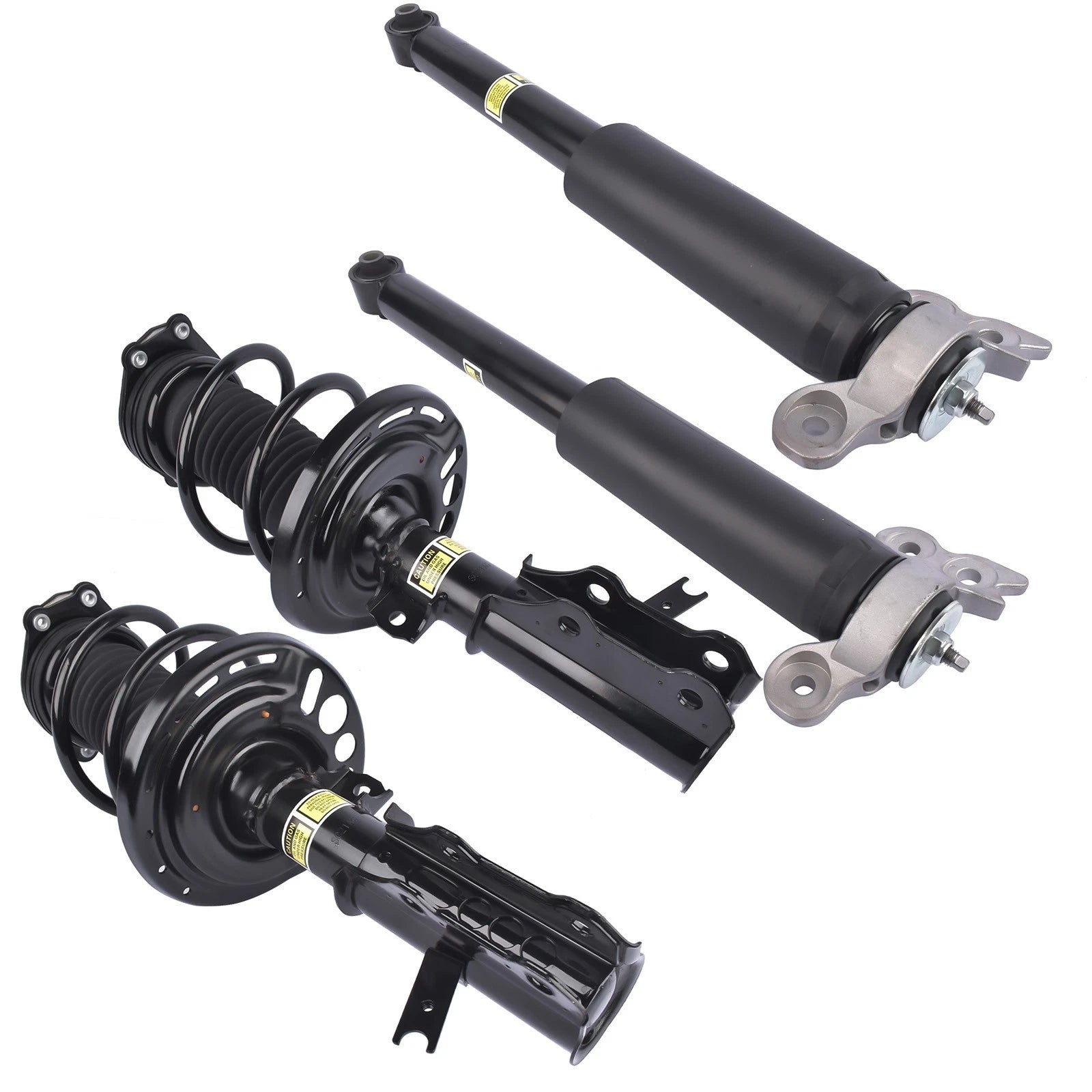 Set of 4 Front Strut Coil Springs + Rear Shock Absorbers for Chevy Malibu (2016–2023)