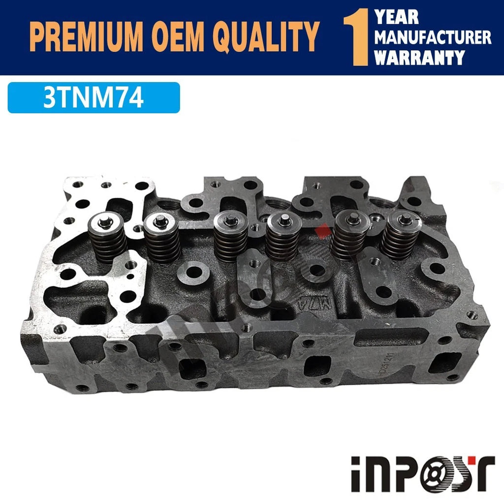 Cylinder Head Assembly for Yanmar 3TNM74 3TNM74F (NCJT, 3TNM74F-SAKV)