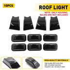 10Pc Smoked Lens Roof Cab Marker Running Lights for Hummer H2 (2003–2009)
