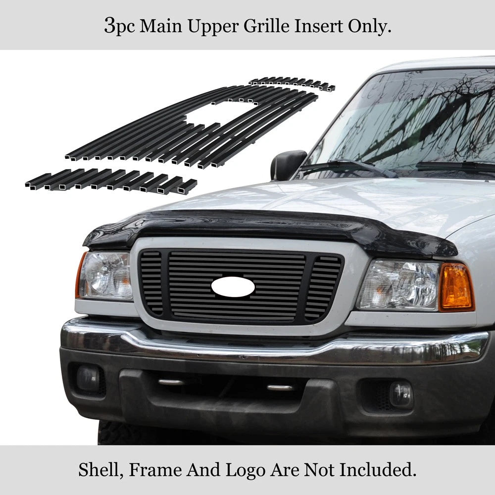 Stainless Black Billet Grille for Ford Ranger 4WD (2004-2005)