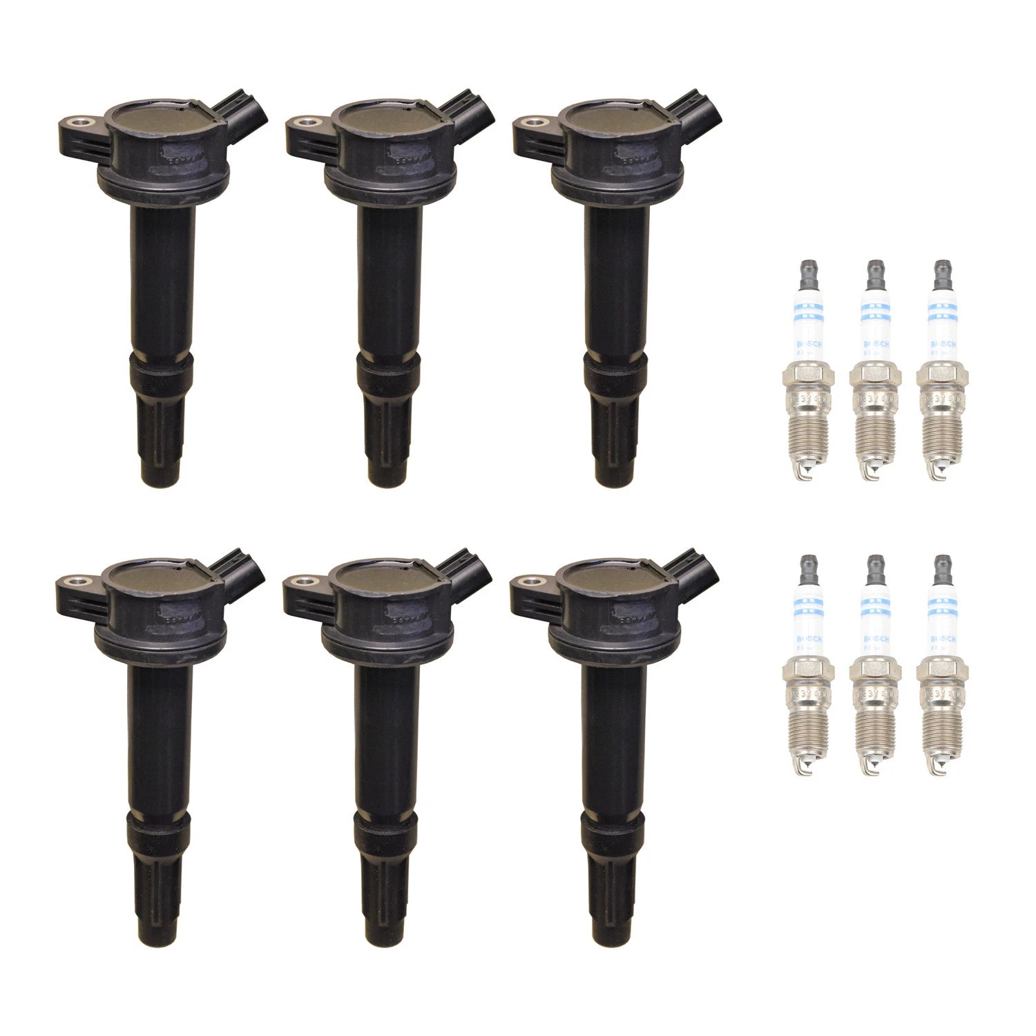 Set of 6 Ignition Coils & Spark Plugs for Mariner Milan 3.0 V6