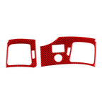 Interior Side Air Vent Cover Trim for Cadillac CTS (2008–2013) RHD Carbon Fiber Red