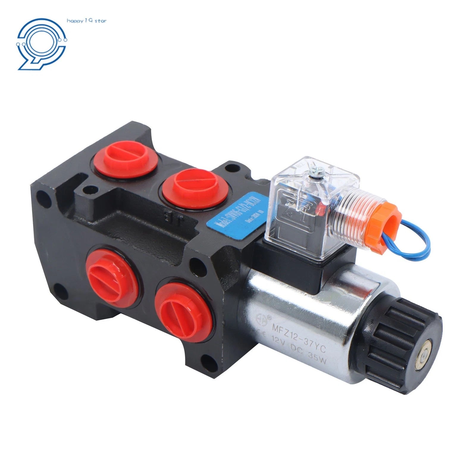 Hydraulic Solenoid Selector Diverter Valve for 12V DC (SAE 10, 6 Port)